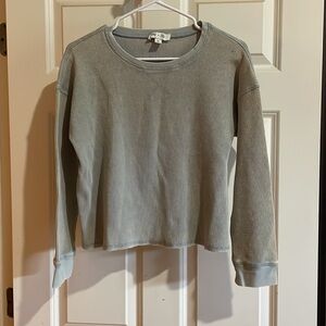 NWOT She + Sky Thermal Knit Top Mint Green